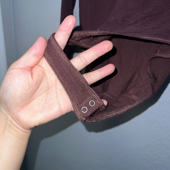 Abercrombie & Fitch Women Long Sleeve Top Bodysuit Thong - Picture 4 of 6